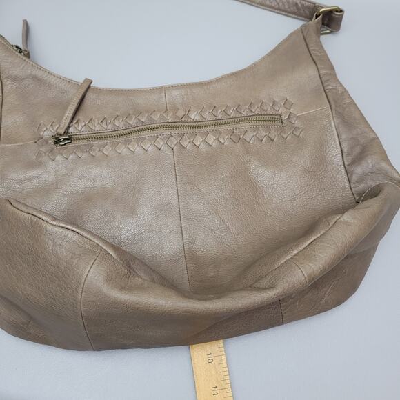 Day & Mood Anthropologie Brown Soft Leather Shoulder Bag Hobo Bag EUC - Picture 13 of 14